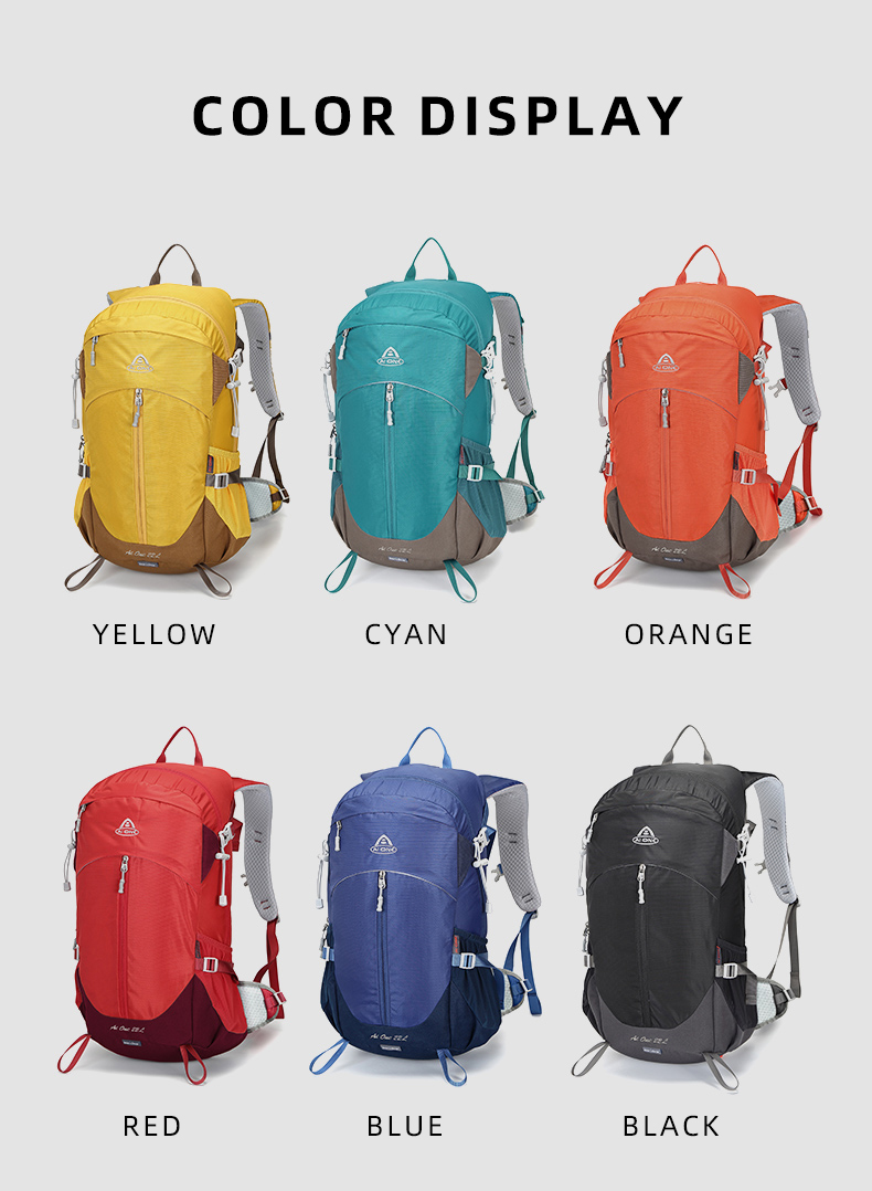 hot selling 22l vintage sports rucksack portable external frame backpack for mountain climbing trekking hiking camping