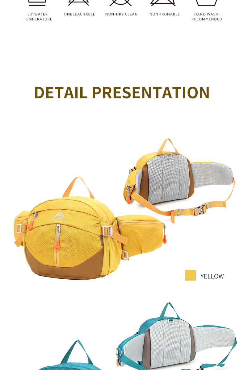 nylon fishing cycling camping hiking multi functional hip bum belt fanny pack outdoors bags with logo