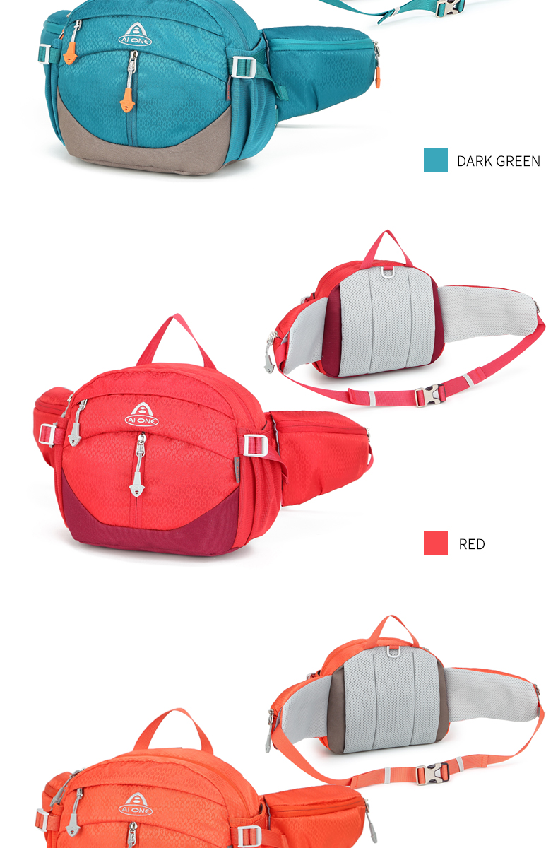 nylon fishing cycling camping hiking multi functional hip bum belt fanny pack outdoors bags with logo