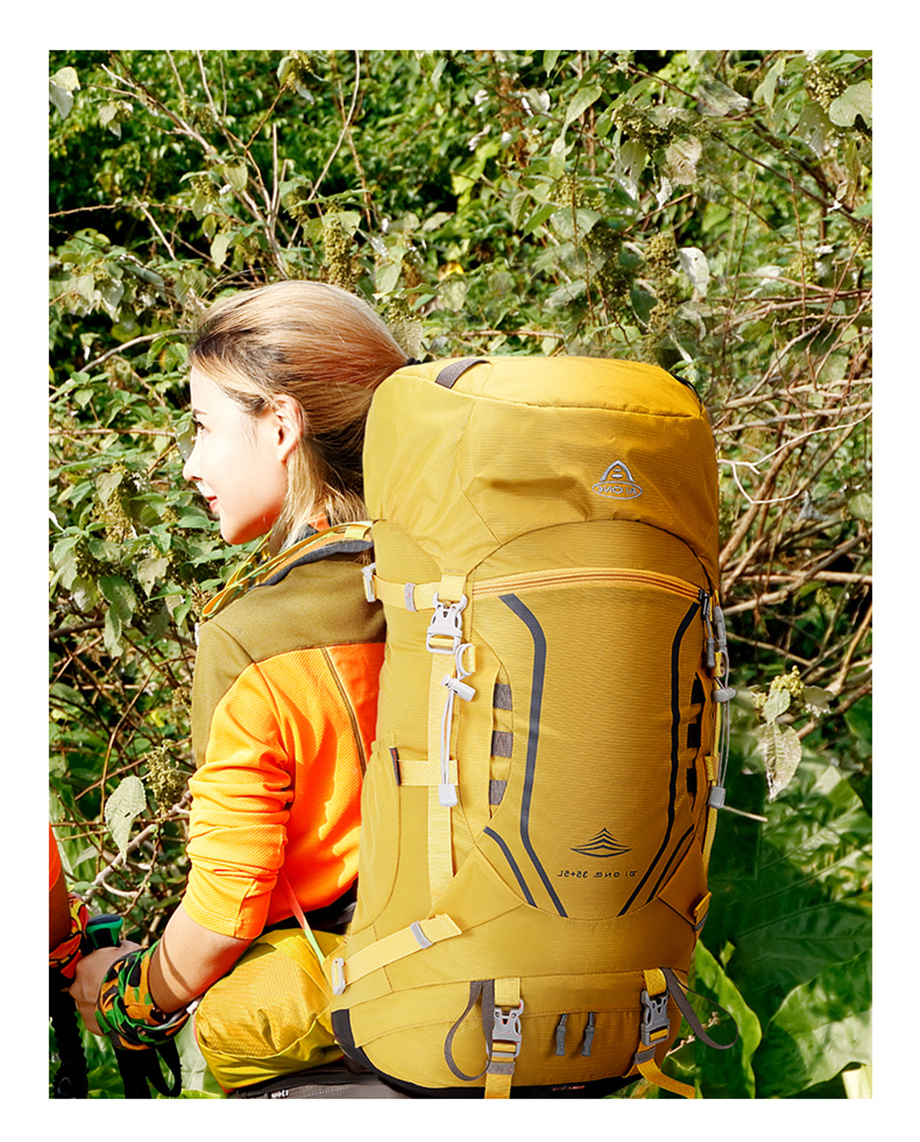 2024 trending nylon survival climbing backpack 40l outdoor travel camping trekking waterproof hiking backpack