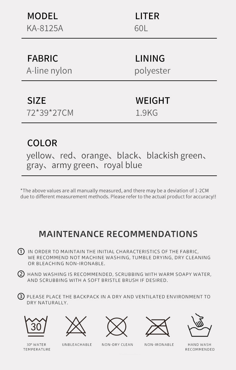 waterproof 80l large capacity hiking backpack custom molle rucksack mochila mountaineering camping travel backpack hiking large