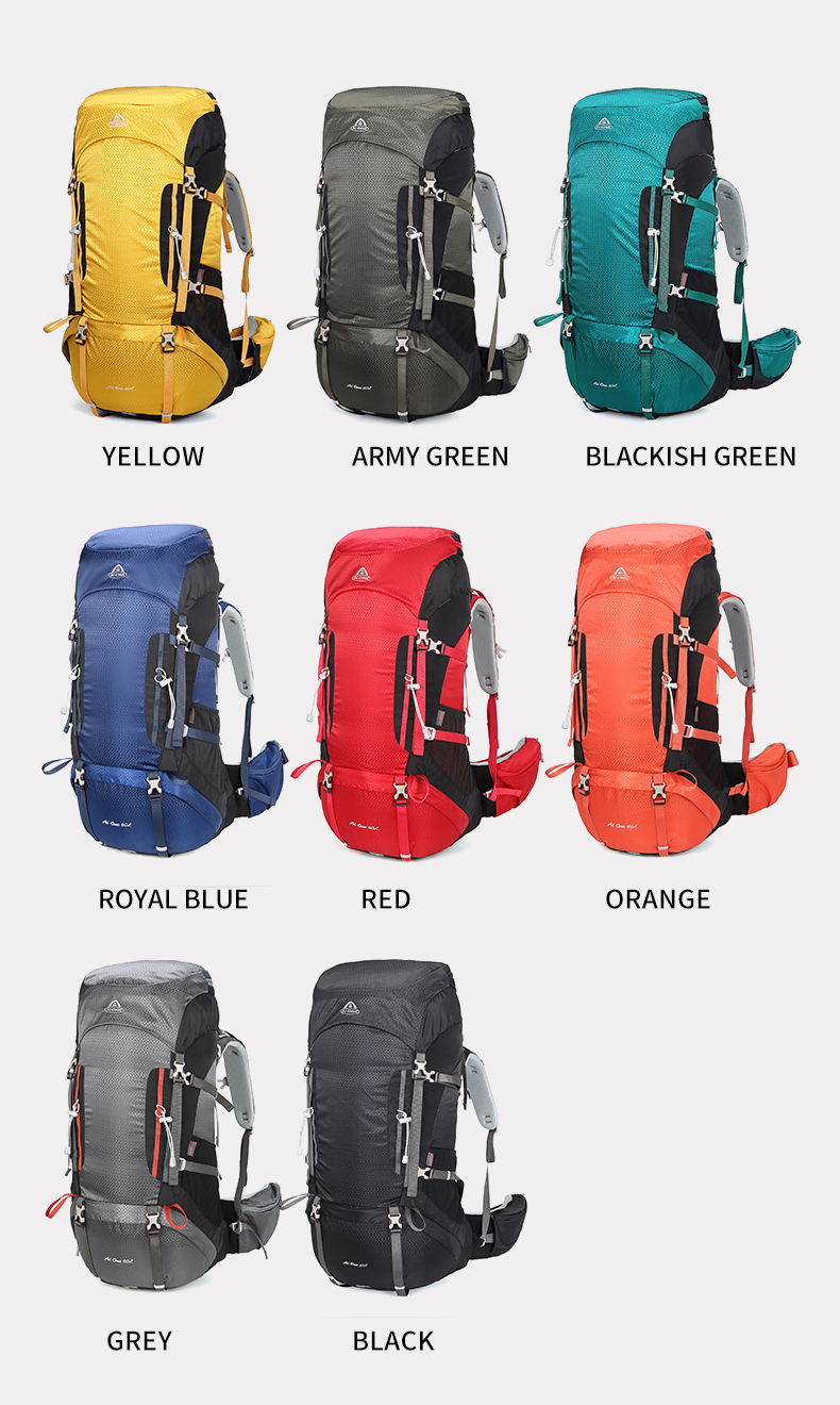 waterproof 80l large capacity hiking backpack custom molle rucksack mochila mountaineering camping travel backpack hiking large