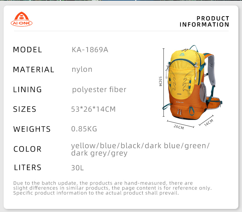 top seller 2023 customized 30l waterproof outdoor backpack for camping trekking hiking travel