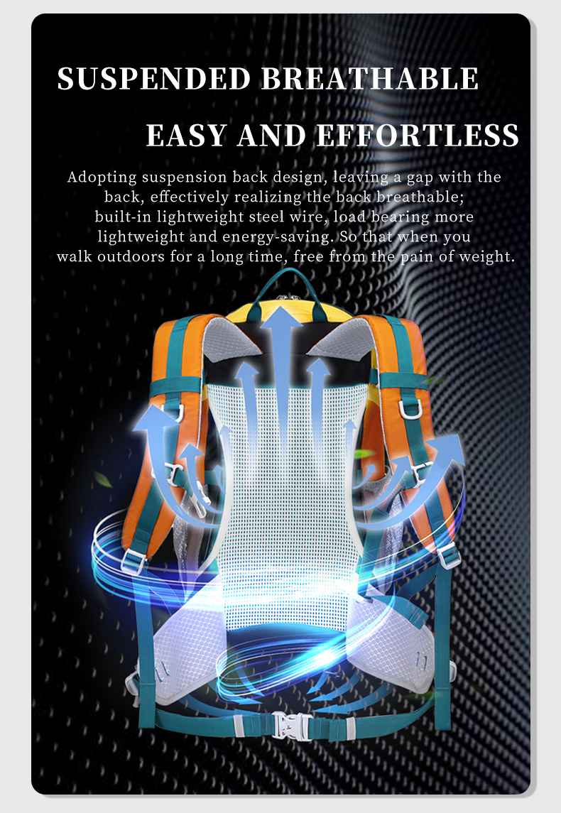 top seller 2023 customized 30l waterproof outdoor backpack for camping trekking hiking travel