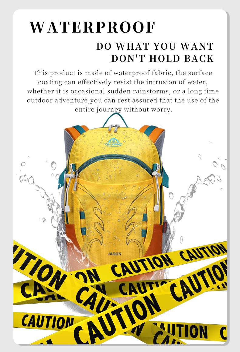 top seller 2023 customized 30l waterproof outdoor backpack for camping trekking hiking travel