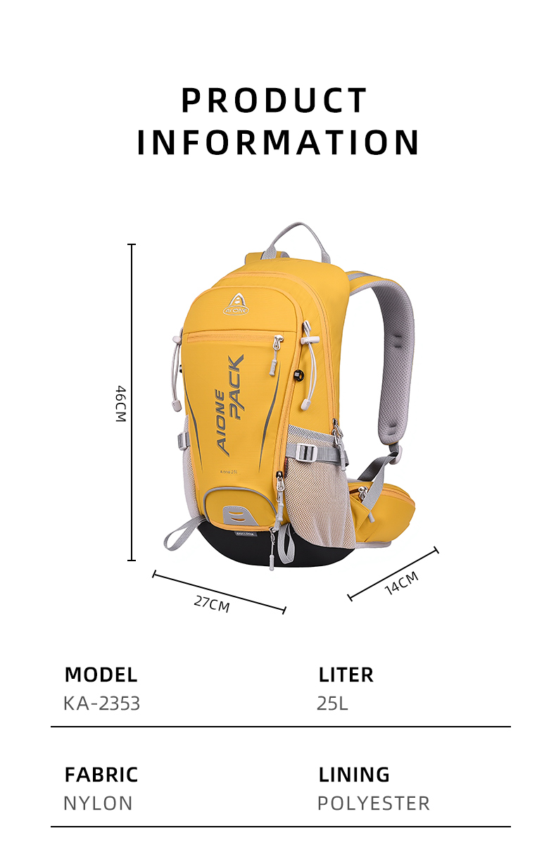 updated 25l hiking backpack multi functional water resistant backpack for biking factory direct
