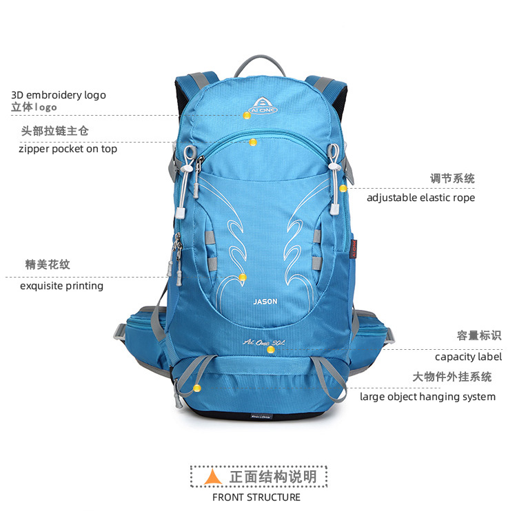 travel backpack bag backoutdoor climb custom logo packs for men hiking backpack hot ai one polyester outdoor nylon backpac