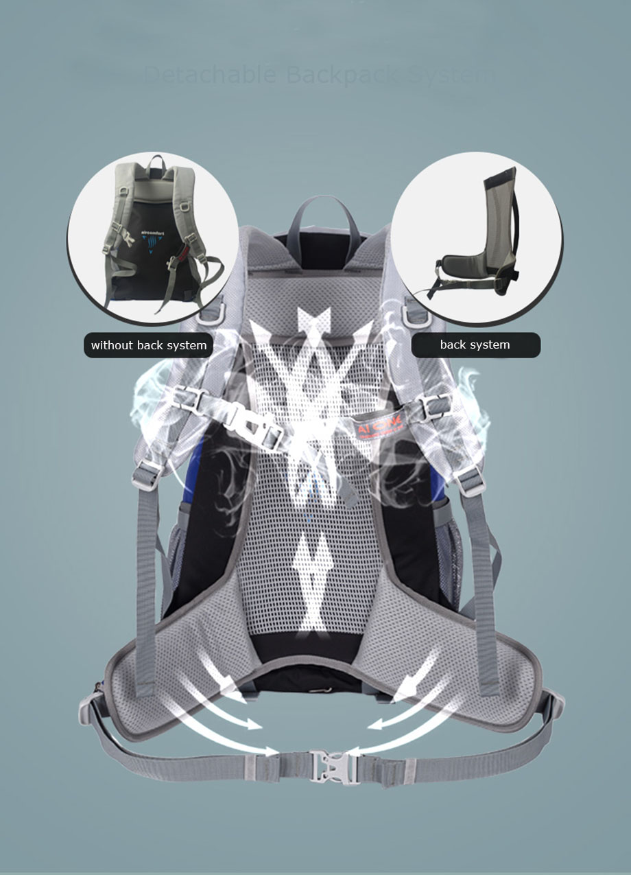 ready to ship hiking backpack,large 38l travel backpacks for men women,water resistant camping daypack for outdoor sports