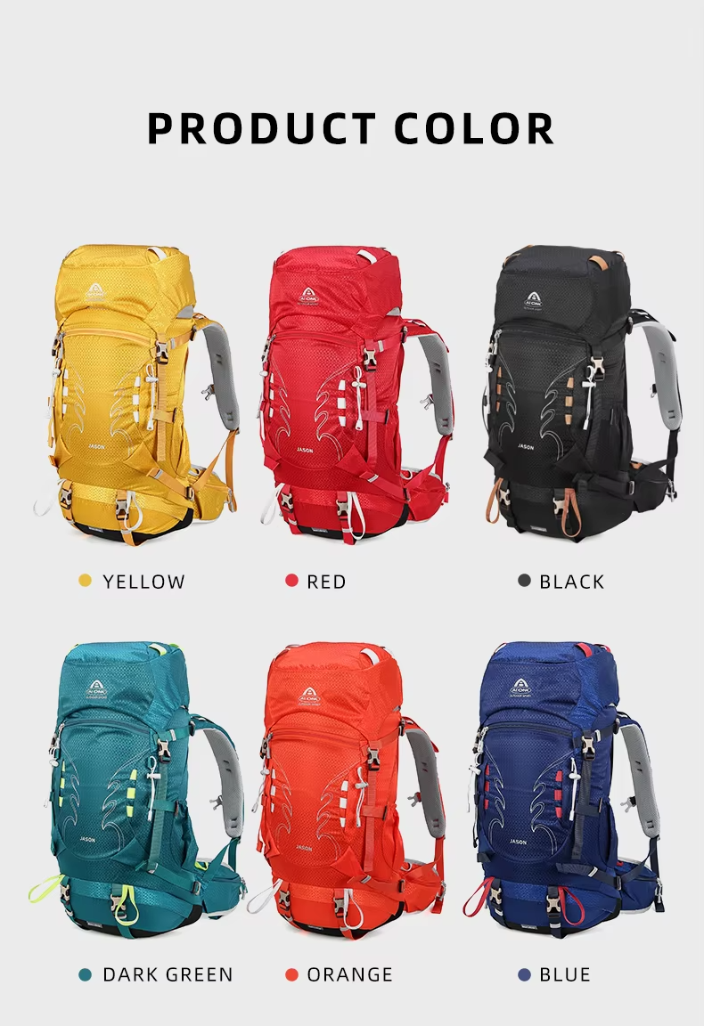 upgraded aione 40l (35l+5l) hiking backpack, mountain climbing camping backpack with sleeping bag compartment