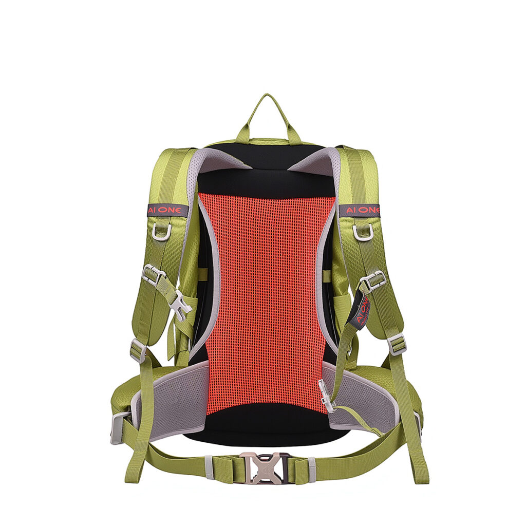 wholesale aione trendy 25l waterproof eco friendly hiking travel backpack portable frame design outdoor trekking