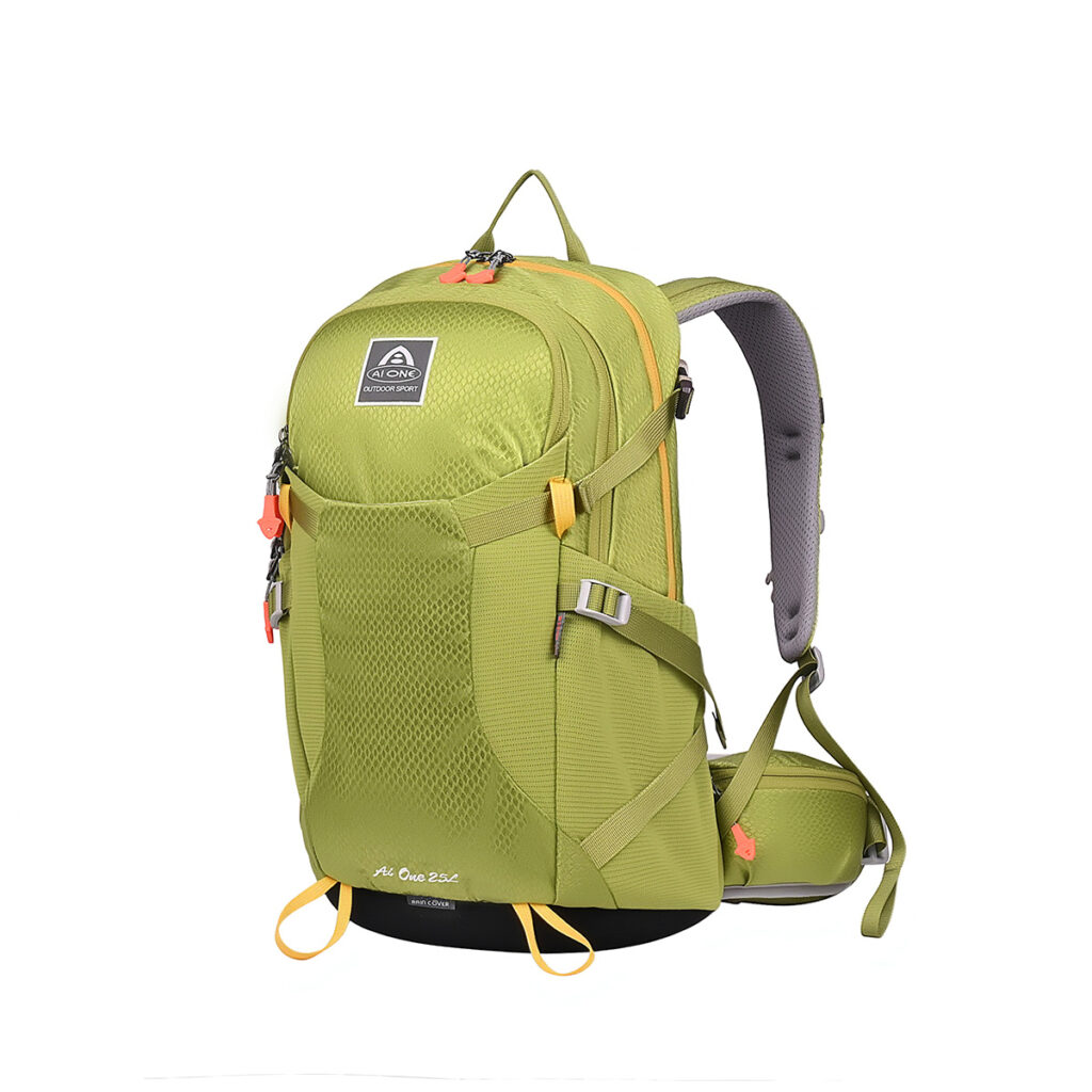 wholesale aione trendy 25l waterproof eco friendly hiking travel backpack portable frame design outdoor trekking