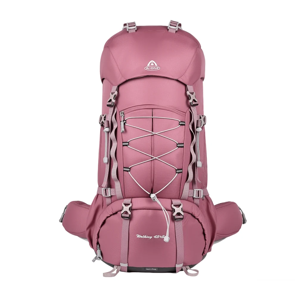 Aione Brand 50L Waterproof Large Capacity External Frame Mountaineering Backpack Nylon Outdoor Travel Hiking Camping aione brand 50l waterproof large capacity external frame mountaineering backpack nylon outdoor travel hiking camping