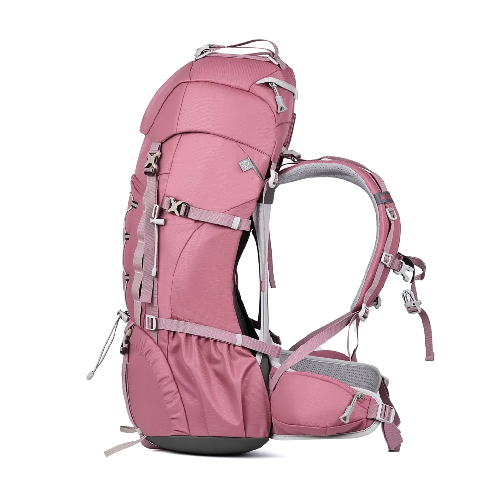 aione brand 50l waterproof large capacity external frame mountaineering backpack nylon outdoor travel hiking camping