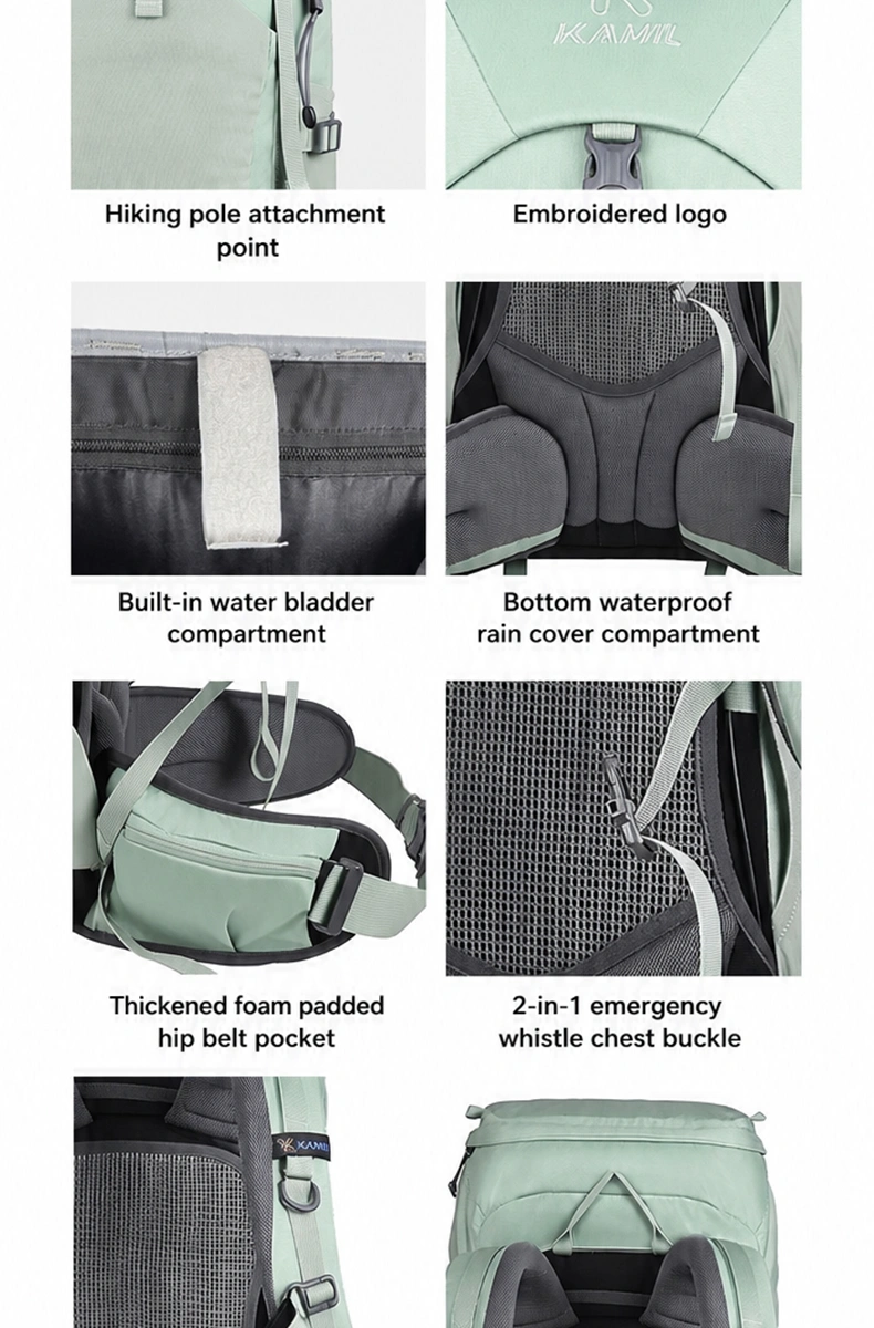 aione multifunctional 40l mountaineering outdoor sports travel hiking large capacity backpack kamil