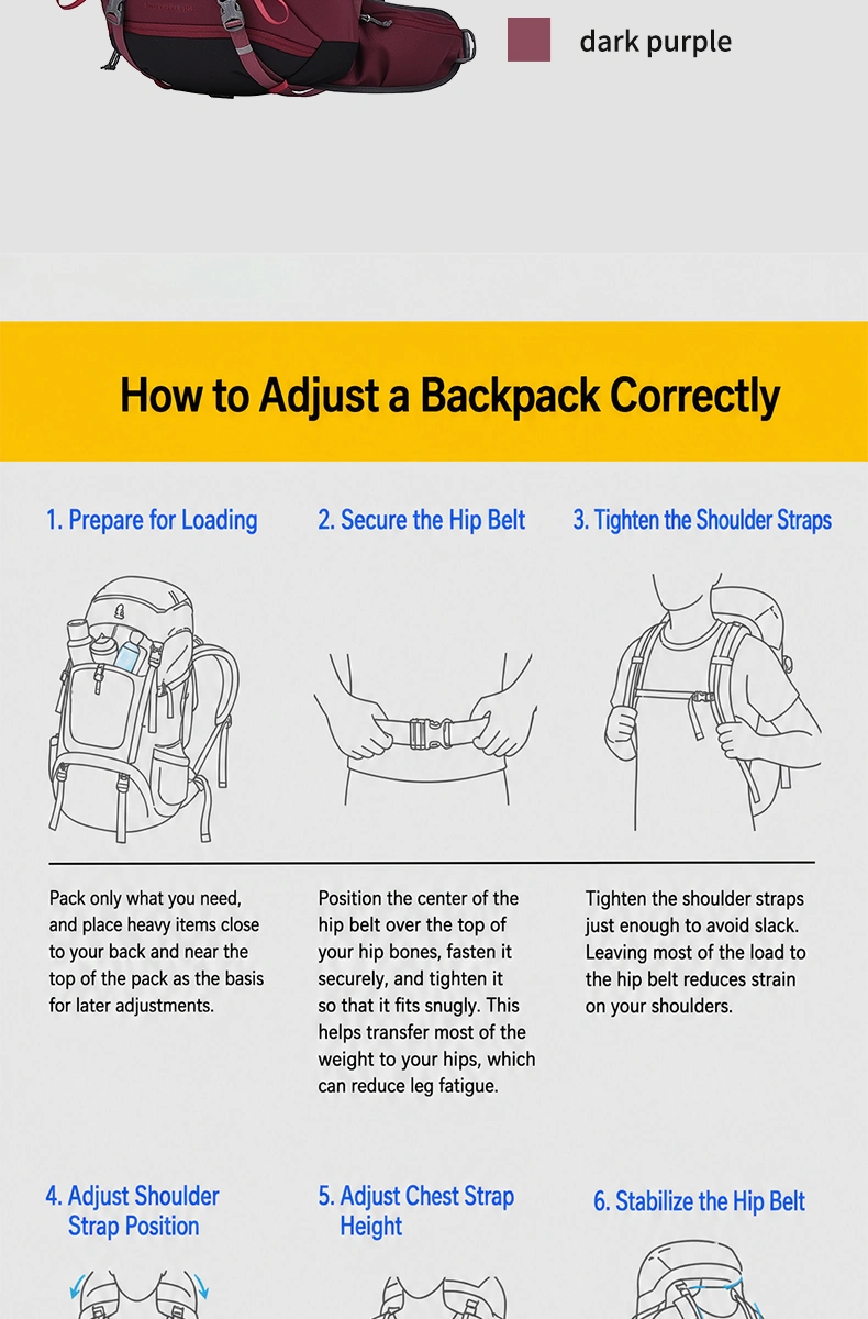 aione multifunctional 40l mountaineering outdoor sports travel hiking large capacity backpack kamil