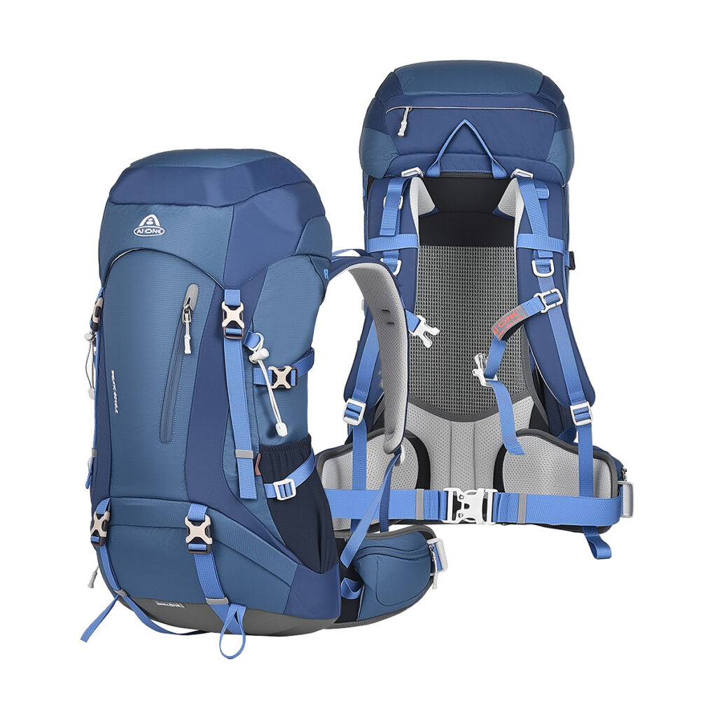 aione brand 45l hiking backpack water resistant lightweight camping travelling backpack new design