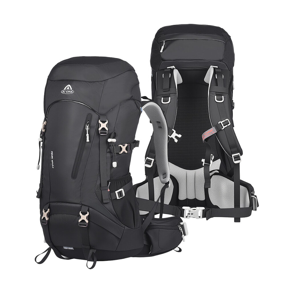 aione brand 45l hiking backpack water resistant lightweight camping travelling backpack new design