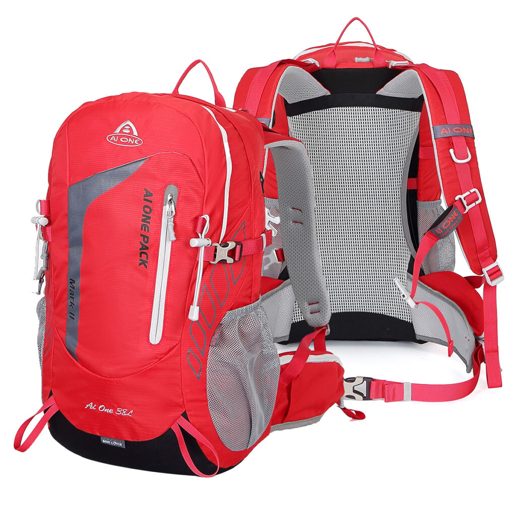 Custom Logo External Frame Waterproof Lightweight 30-40L Sports Travel Backpack for Adventure Camping & Outdoor Mountain Use 9666c21