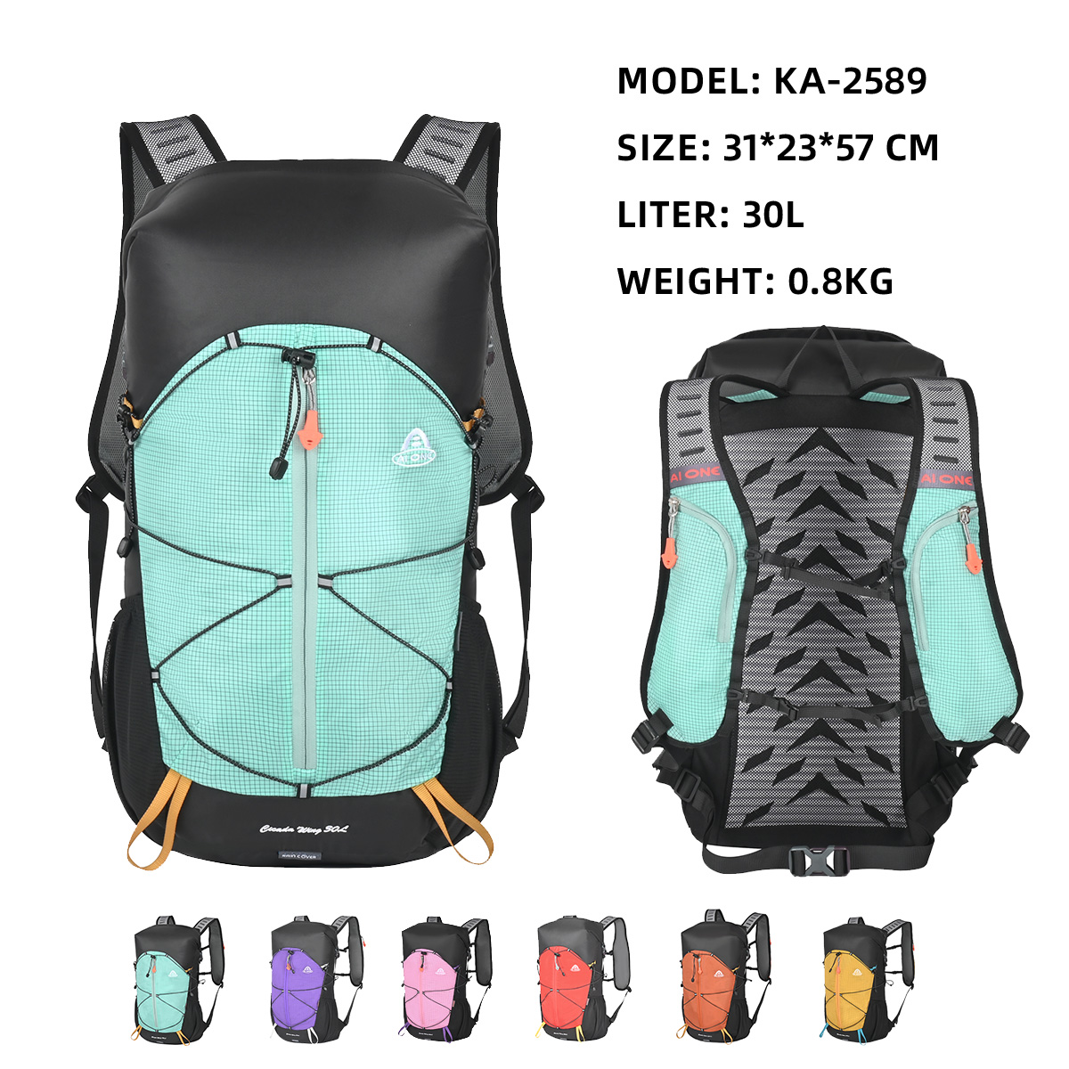aione fashion sports backpack portable soft daypack unique design rolling expandable 30l ultra lightweight outdoor backpack bag